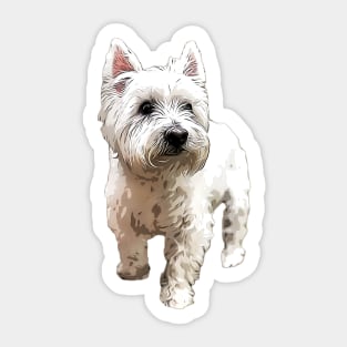 West Highland Terrier Cute Puppy Dog Sticker